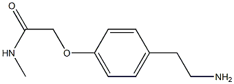 2-[4-(2-aminoethyl)phenoxy]-N-methylacetamide Structure