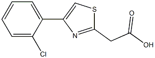 2-[4-(2-chlorophenyl)-1,3-thiazol-2-yl]acetic acid 구조식 이미지