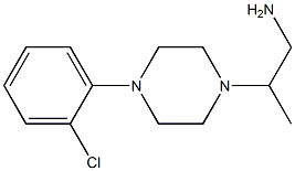 2-[4-(2-chlorophenyl)piperazin-1-yl]propan-1-amine 구조식 이미지