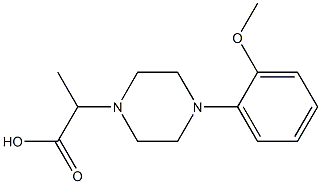 2-[4-(2-methoxyphenyl)piperazin-1-yl]propanoic acid Structure