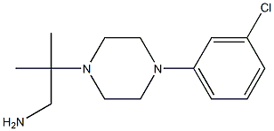 2-[4-(3-chlorophenyl)piperazin-1-yl]-2-methylpropan-1-amine 구조식 이미지