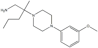 2-[4-(3-methoxyphenyl)piperazin-1-yl]-2-methylpentan-1-amine Structure
