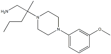 2-[4-(3-methoxyphenyl)piperazin-1-yl]-2-methylpentan-1-amine 구조식 이미지