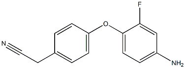 2-[4-(4-amino-2-fluorophenoxy)phenyl]acetonitrile 구조식 이미지