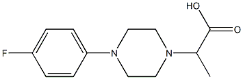 2-[4-(4-fluorophenyl)piperazin-1-yl]propanoic acid 구조식 이미지