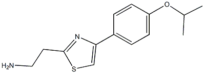 2-[4-(4-isopropoxyphenyl)-1,3-thiazol-2-yl]ethanamine 구조식 이미지