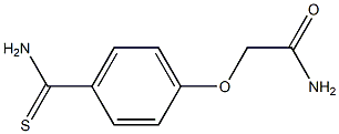 2-[4-(aminocarbonothioyl)phenoxy]acetamide 구조식 이미지
