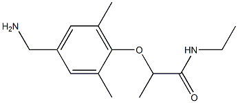 2-[4-(aminomethyl)-2,6-dimethylphenoxy]-N-ethylpropanamide 구조식 이미지