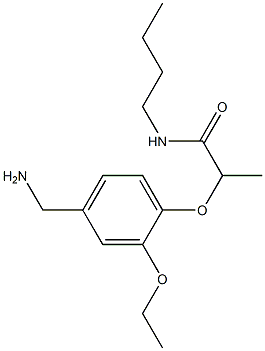 2-[4-(aminomethyl)-2-ethoxyphenoxy]-N-butylpropanamide 구조식 이미지