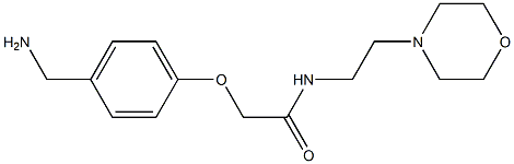 2-[4-(aminomethyl)phenoxy]-N-(2-morpholin-4-ylethyl)acetamide Structure