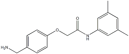 2-[4-(aminomethyl)phenoxy]-N-(3,5-dimethylphenyl)acetamide 구조식 이미지