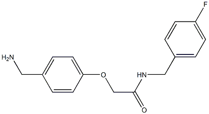 2-[4-(aminomethyl)phenoxy]-N-(4-fluorobenzyl)acetamide Structure