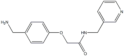 2-[4-(aminomethyl)phenoxy]-N-(pyridin-3-ylmethyl)acetamide 구조식 이미지