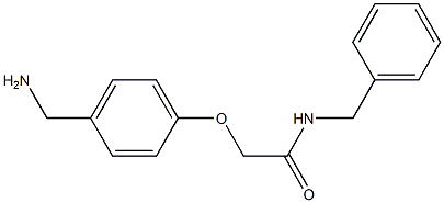 2-[4-(aminomethyl)phenoxy]-N-benzylacetamide 구조식 이미지