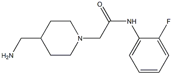 2-[4-(aminomethyl)piperidin-1-yl]-N-(2-fluorophenyl)acetamide Structure