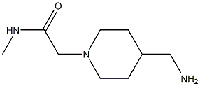 2-[4-(aminomethyl)piperidin-1-yl]-N-methylacetamide Structure