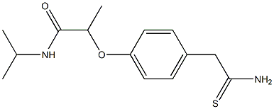 2-[4-(carbamothioylmethyl)phenoxy]-N-(propan-2-yl)propanamide 구조식 이미지