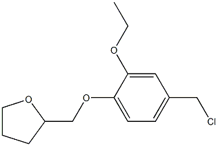 2-[4-(chloromethyl)-2-ethoxyphenoxymethyl]oxolane Structure