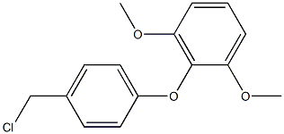 2-[4-(chloromethyl)phenoxy]-1,3-dimethoxybenzene 구조식 이미지