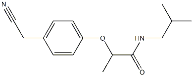 2-[4-(cyanomethyl)phenoxy]-N-(2-methylpropyl)propanamide Structure