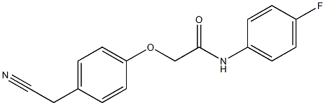 2-[4-(cyanomethyl)phenoxy]-N-(4-fluorophenyl)acetamide Structure