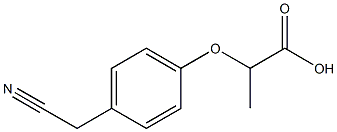 2-[4-(cyanomethyl)phenoxy]propanoic acid Structure