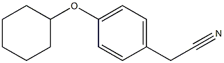 2-[4-(cyclohexyloxy)phenyl]acetonitrile 구조식 이미지