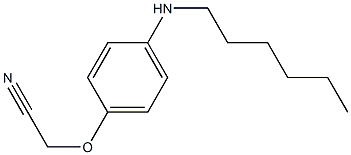 2-[4-(hexylamino)phenoxy]acetonitrile 구조식 이미지