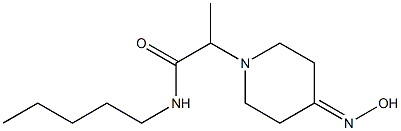 2-[4-(hydroxyimino)piperidin-1-yl]-N-pentylpropanamide 구조식 이미지