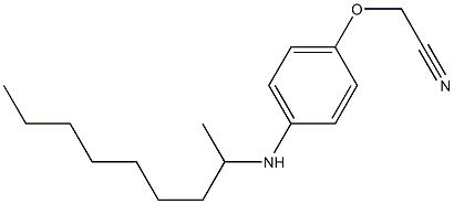 2-[4-(nonan-2-ylamino)phenoxy]acetonitrile 구조식 이미지