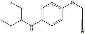 2-[4-(pentan-3-ylamino)phenoxy]acetonitrile Structure