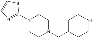 2-[4-(piperidin-4-ylmethyl)piperazin-1-yl]-1,3-thiazole Structure