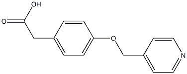2-[4-(pyridin-4-ylmethoxy)phenyl]acetic acid 구조식 이미지