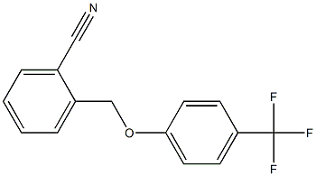 2-[4-(trifluoromethyl)phenoxymethyl]benzonitrile Structure