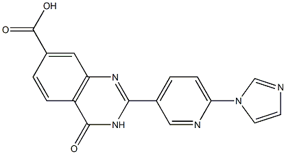 2-[6-(1H-imidazol-1-yl)pyridin-3-yl]-4-oxo-3,4-dihydroquinazoline-7-carboxylic acid Structure