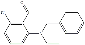 2-[benzyl(ethyl)amino]-6-chlorobenzaldehyde Structure