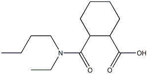 2-[butyl(ethyl)carbamoyl]cyclohexane-1-carboxylic acid Structure