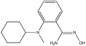 2-[cyclohexyl(methyl)amino]-N'-hydroxybenzene-1-carboximidamide Structure