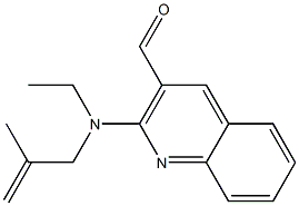 2-[ethyl(2-methylprop-2-en-1-yl)amino]quinoline-3-carbaldehyde Structure