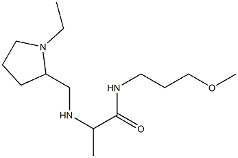 2-{[(1-ethylpyrrolidin-2-yl)methyl]amino}-N-(3-methoxypropyl)propanamide Structure