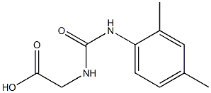 2-{[(2,4-dimethylphenyl)carbamoyl]amino}acetic acid Structure