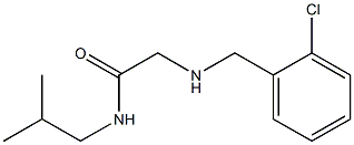 2-{[(2-chlorophenyl)methyl]amino}-N-(2-methylpropyl)acetamide Structure