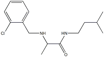 2-{[(2-chlorophenyl)methyl]amino}-N-(3-methylbutyl)propanamide 구조식 이미지