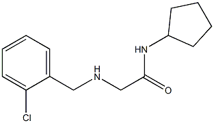 2-{[(2-chlorophenyl)methyl]amino}-N-cyclopentylacetamide Structure