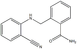 2-{[(2-cyanophenyl)amino]methyl}benzamide 구조식 이미지