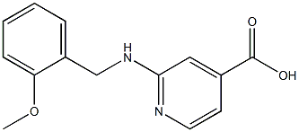 2-{[(2-methoxyphenyl)methyl]amino}pyridine-4-carboxylic acid 구조식 이미지