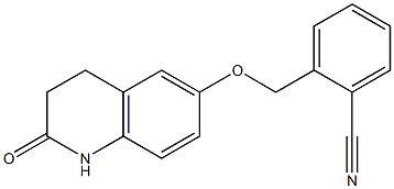 2-{[(2-oxo-1,2,3,4-tetrahydroquinolin-6-yl)oxy]methyl}benzonitrile 구조식 이미지