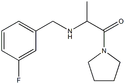 2-{[(3-fluorophenyl)methyl]amino}-1-(pyrrolidin-1-yl)propan-1-one Structure