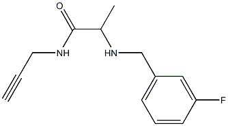 2-{[(3-fluorophenyl)methyl]amino}-N-(prop-2-yn-1-yl)propanamide Structure