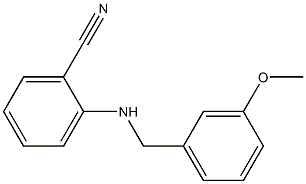 2-{[(3-methoxyphenyl)methyl]amino}benzonitrile 구조식 이미지